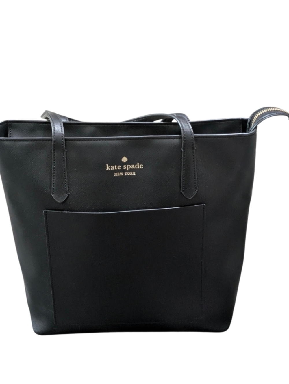 Kate Spade New York Black Leather Tote Bag - Picture 3 of 6